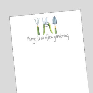 Gardening Notepad, Gift for Gardener, Gardening Club, Cute Personalized gift, Gifts for Women, Personalized Notepad, Crazy Plant Lady
