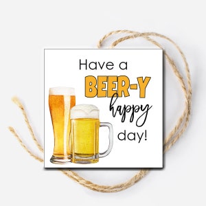 Étiquette de bière, cadeau de remerciement, téléchargement immédiat, cadeau pour collègue, étiquette imprimable, cadeau de bière, cadeau amusant pour lui, cadeau d'anniversaire