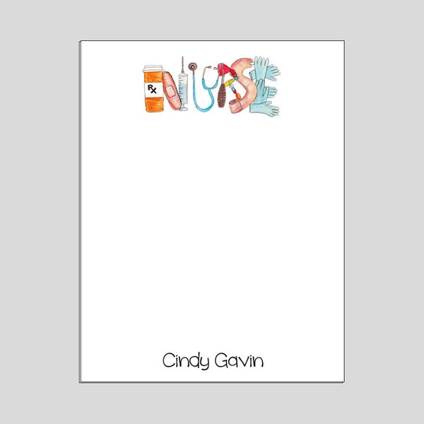 Nurse Notepads Etsy