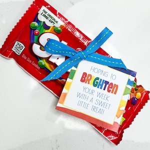 Illuminez votre semaine, Étiquette arc-en-ciel, Cadeau de remerciement, Téléchargement instantané, Cadeau pour enseignant, Étiquette imprimable pour bonbons, Cadeau de remerciement pour le personnel