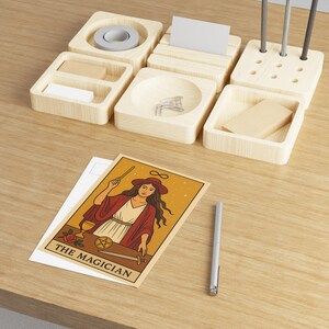 Cartes postales magiques représentant le magicien, oeuvres d'art uniques du tarot, cadeaux mystiques, décoration occulte, objets de collection de style vintage