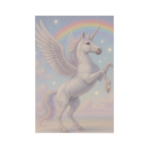Postales de unicornio caprichosas, tarjetas mágicas, set de tarjetas de felicitación, papelería con arte arcoíris, invitación para fiesta de cumpleaños
