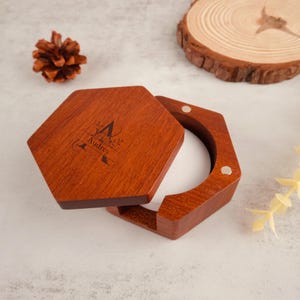 Sapele Solid Wood Coffee Filter Holder – Elegant & Functional Storage