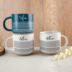 Mug personnalisé message caché, cadeau drôle pour collègue de travail, cadeau bestie, tasse poterie cadeau de fiançailles pour couple, cadeau minimaliste