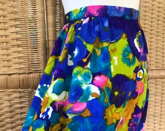 Super funky 70’s handmade maxi skirt/Flower Child/Bohemian