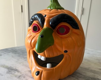 Vtg. Scioto Pumkin Witch Head Mold/Halloween/Rare Find/jack-o’-lantern/Funky