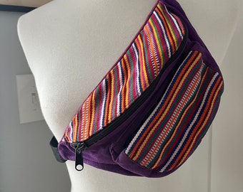 Vintage and vibrant Boho Fanny Pack/Hippy sack/festival/Funky