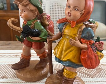 Vtg. ceramic figurines/Hansel and Gretel/1979