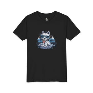 Fun Cartoon Dog Tshirt, Cute Graphic Tee, Funny Kids Shirt, Cute Gift for Kids
