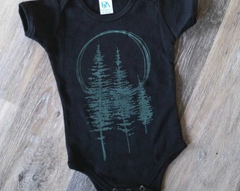 Baby Bodysuit - Sunset Pines Short Sleeve
