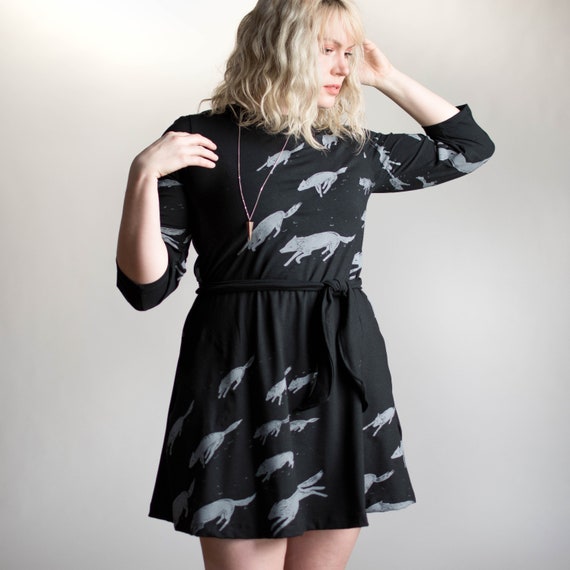 Wolf print dress Clearance
