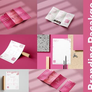 Kit di branding aziendale di base: progettazione di biglietti da visita, brochure, carta intestata e fatture