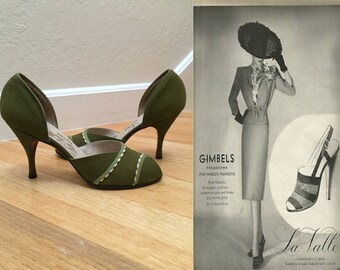 moss green pumps