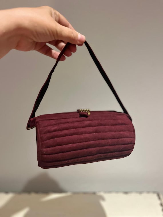 vintage 1940s purse red - Gem