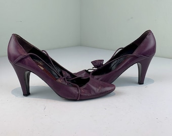 What's In the Bag? - Vintage 2000s Marc Jacobs Violet Purple Plum Leather Shoes Heels - 40