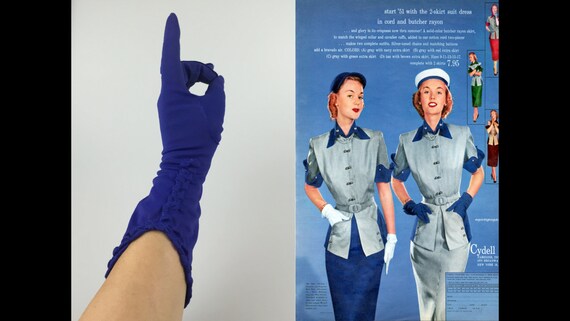 The Royal Blue Bloods - Vintage 1950s Royal Purpli