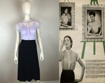 Vintage Lavender Silky Slip Blouse / Nightwear main image 1