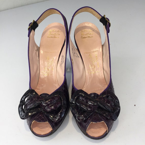 Plum peep toe shoes shop