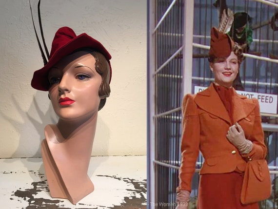 It's All Technicolor - Vintage 1930s Red Suede/Nub