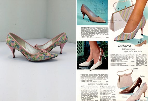 Her Pastel Pink Mood - Vintage 1950s 1960s Pastel Open Work