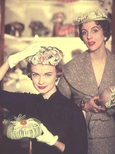 Vintage 50s Hats Lot Of 3 Three Gals Hat Lot #3 - Vintage 1950s Lot of 3 Hats Black  main image 3