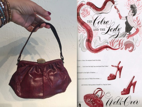 The Cobra Lady - Vintage Mid to Late 1940s Red Sna