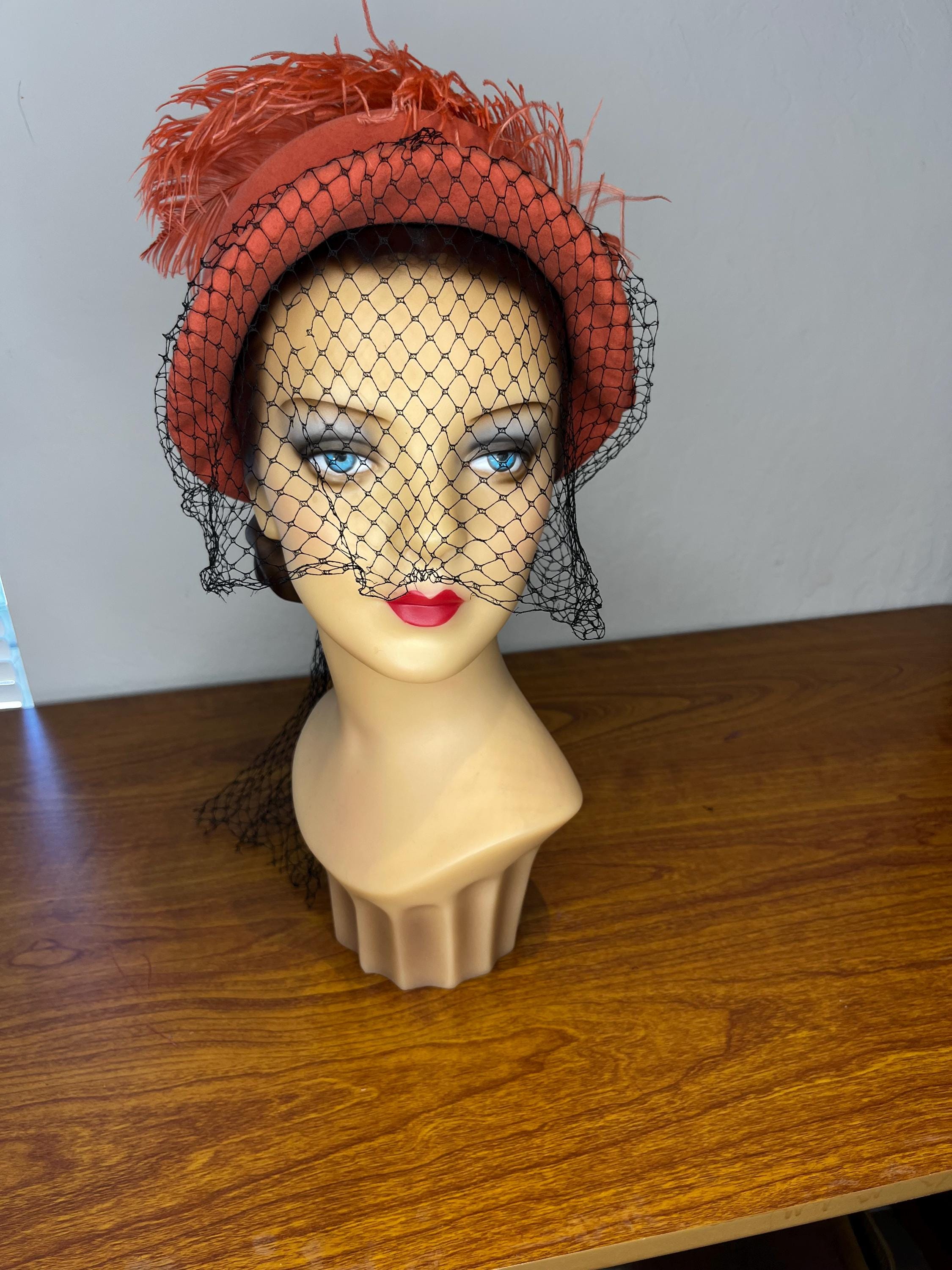 Success of the Year - Vintage 1940s Flamingo Coral Wool Felt 