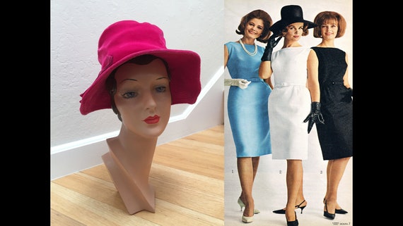 Those Shady Ladies - Vintage Early 1960s Fuchsia … - image 2