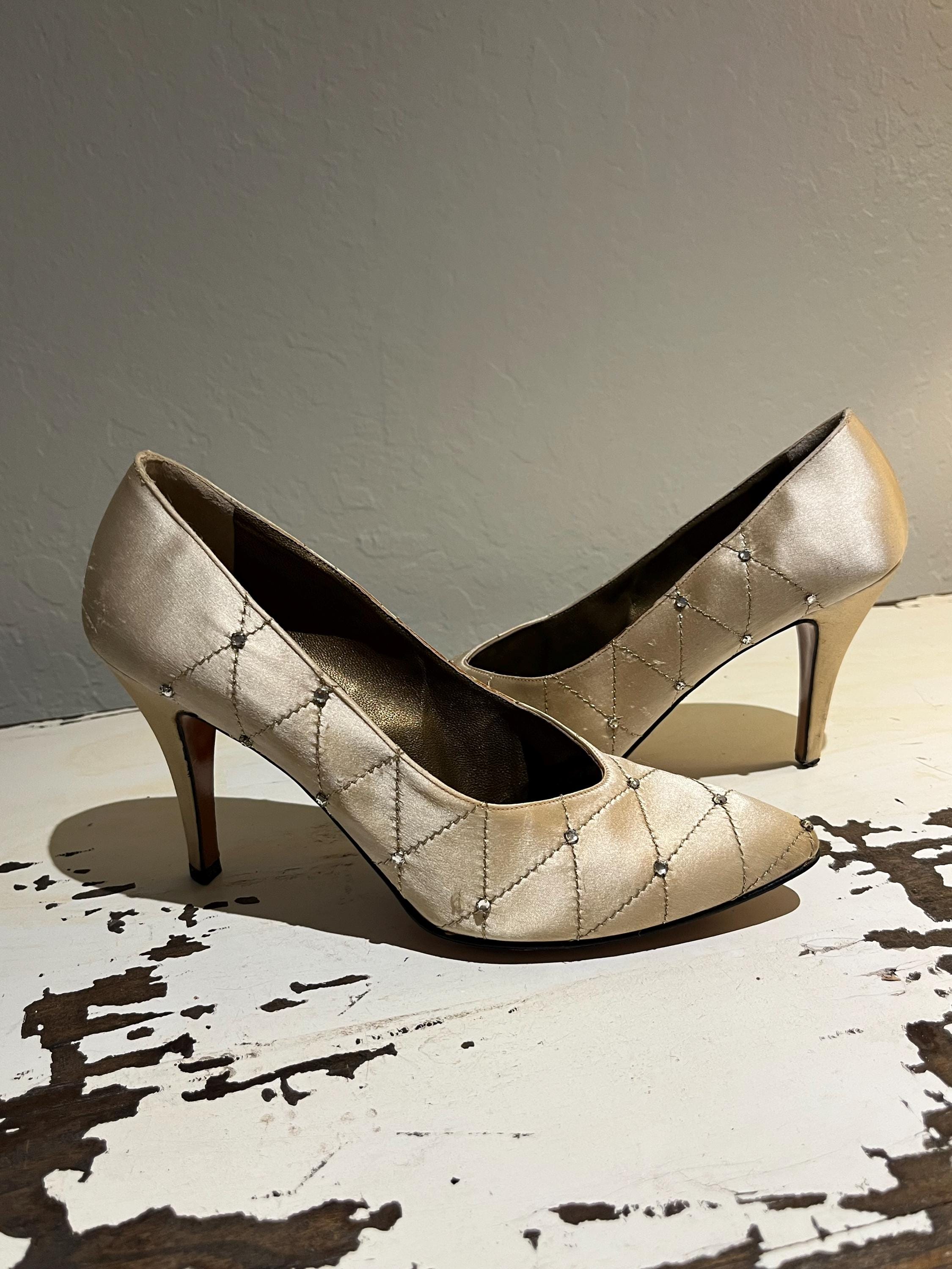 Fabulously Styled - Vintage Late 1980s Early 1990s YSL Ecru