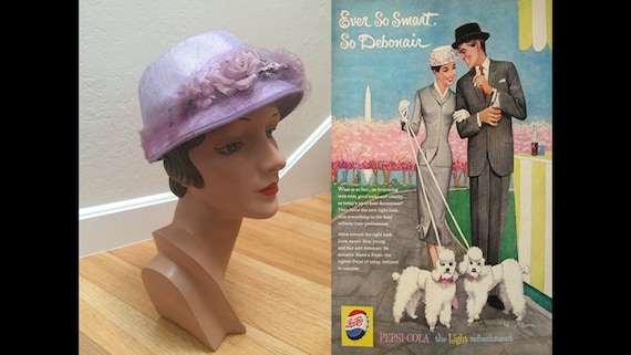 Spring Time Strolls - Vintage 1950s Lavender Faux