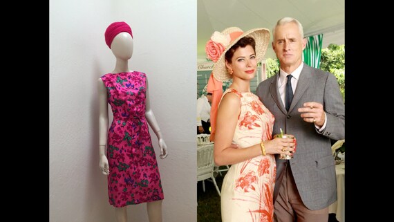 Becoming a Garden Party - Vintage 1960s Magenta Fu