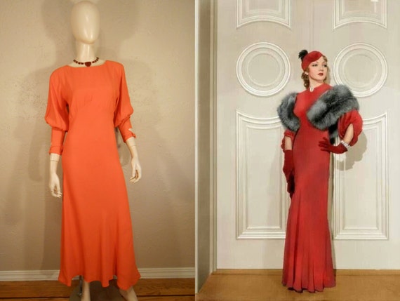 We Met Them in Biarritz - Vintage 1930s Pumpkin Or