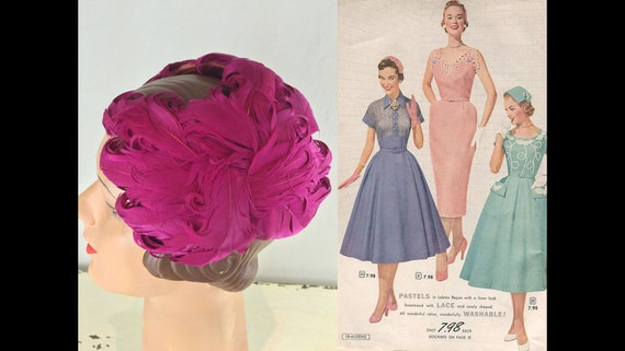 Mental For Magenta - Vintage 1940s 1950s Bold Mage