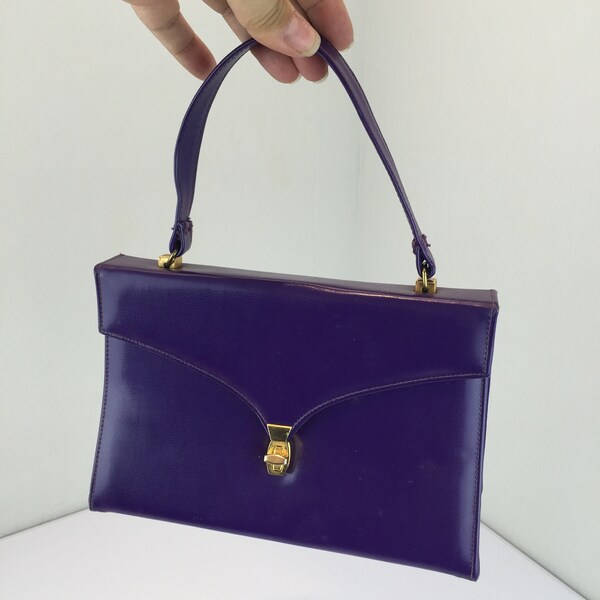 Purple Handbag - Etsy