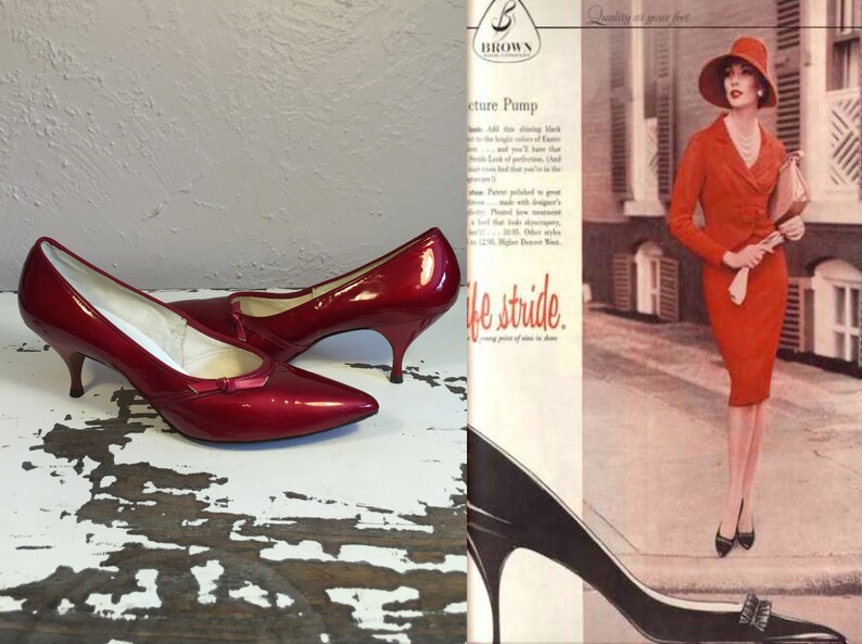 candy apple red pumps
