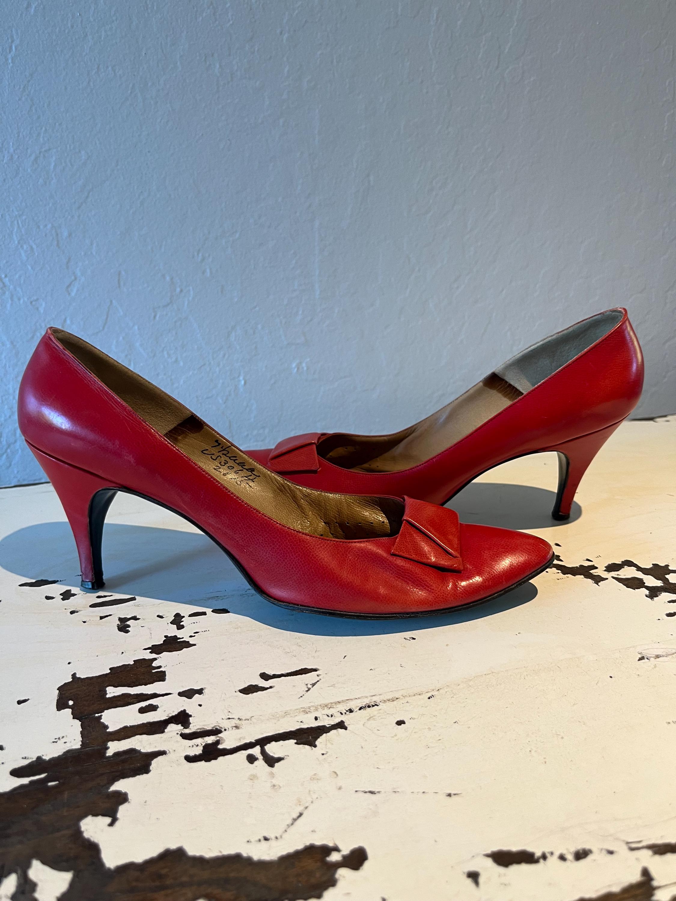 Vintage 50's Red Heels