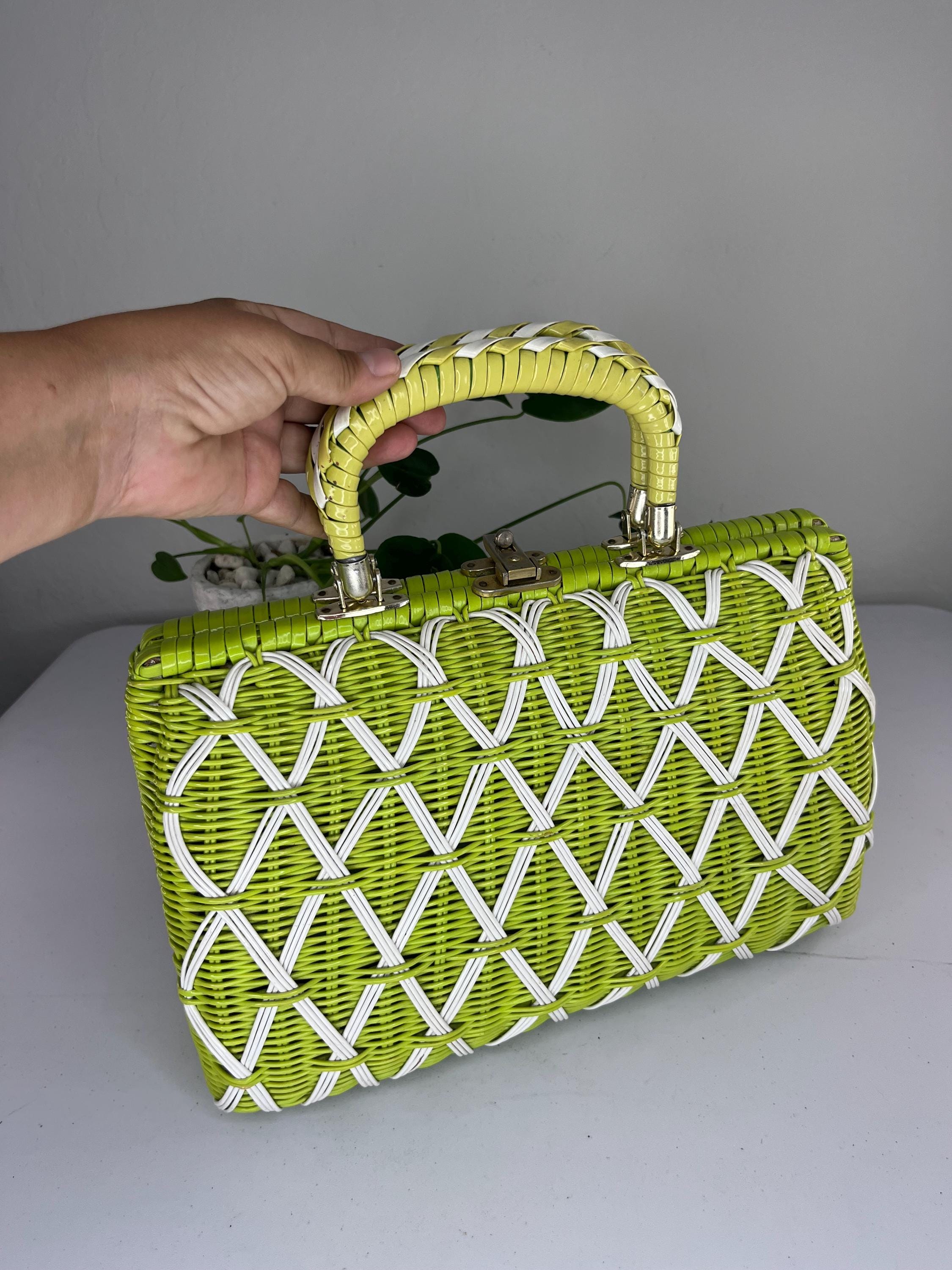 Round the Clock Styles - Vintage 1960s Chartreuse/lime Green Vinyl