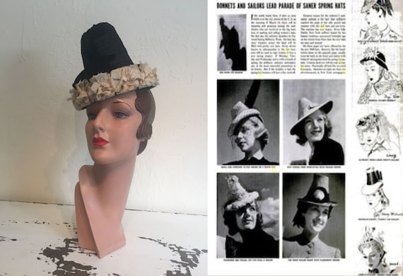 She Added Her Drama - Vintage 1940s Marvelous Bla… - image 2