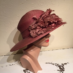Salmon Pink Sun Hat - Etsy display picture 1