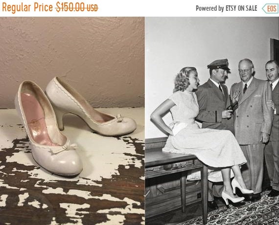 50% OFF She Won That Contest - Vintage 1940s 1950s