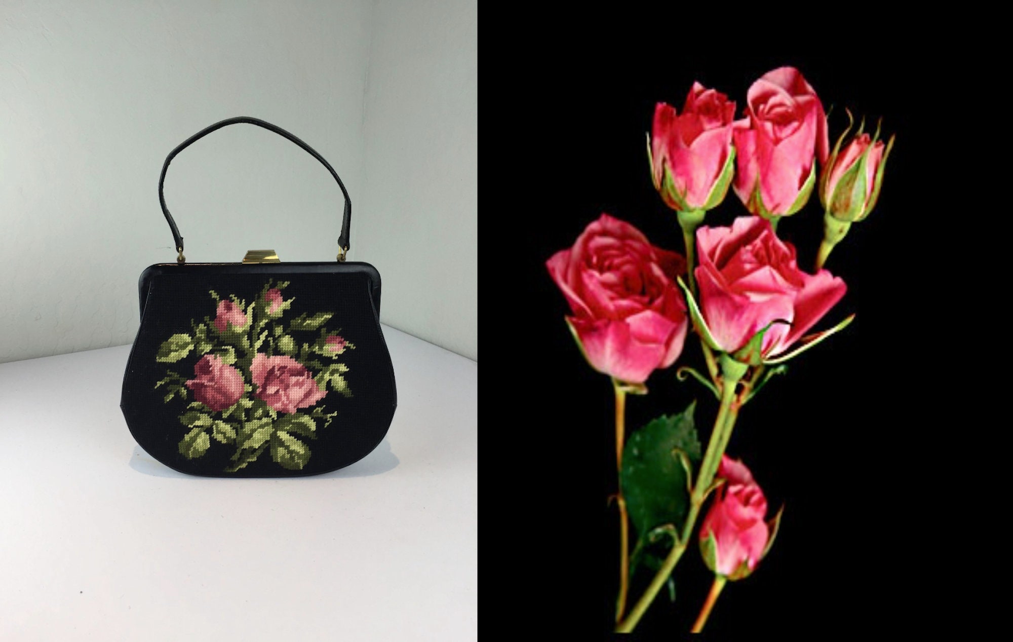Burgundy Designer Mini Bag - Rose Mini | Diana Ulanova | Women-Bags.com
