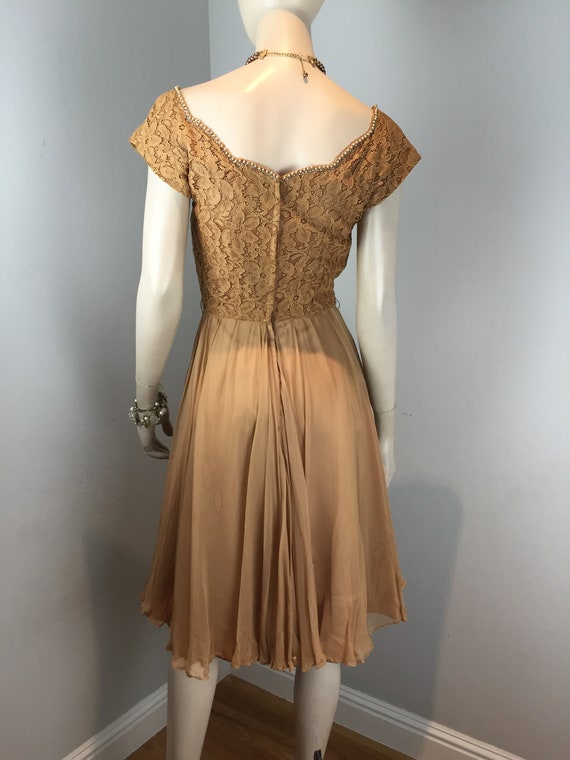 Cafe Americano Gala - Vintage 1960s Caramel Beige… - image 7