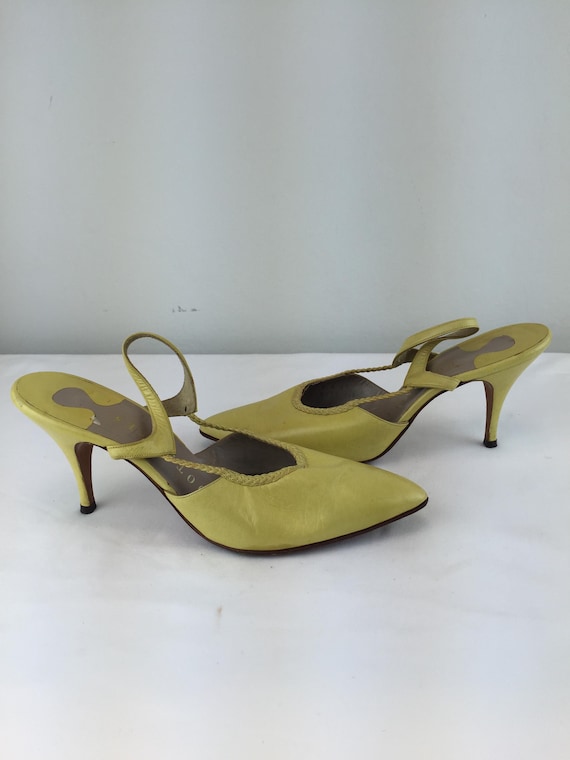 【関税込み】Yellow Recycled Rubber Retro Mules liahandcraftedcanvasmules-