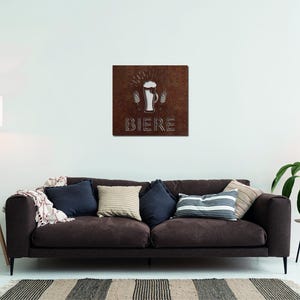 Panel decorativo de pared de acero cortado