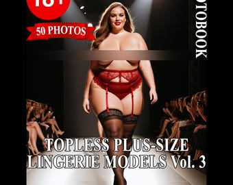 50 fotos de modelos de lencería de tallas grandes en topless, vol. 3