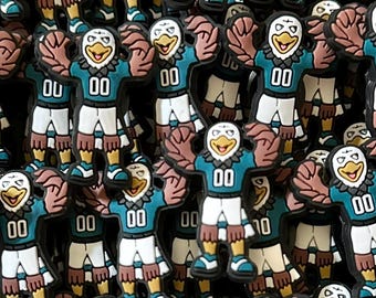 Philadelphia Sports Eagles Swoop Mascot INSPIRED Shoe Clog Charm NFL Football Great Gift Kids Teens Adults for Bag Purse Tote Unique Gift