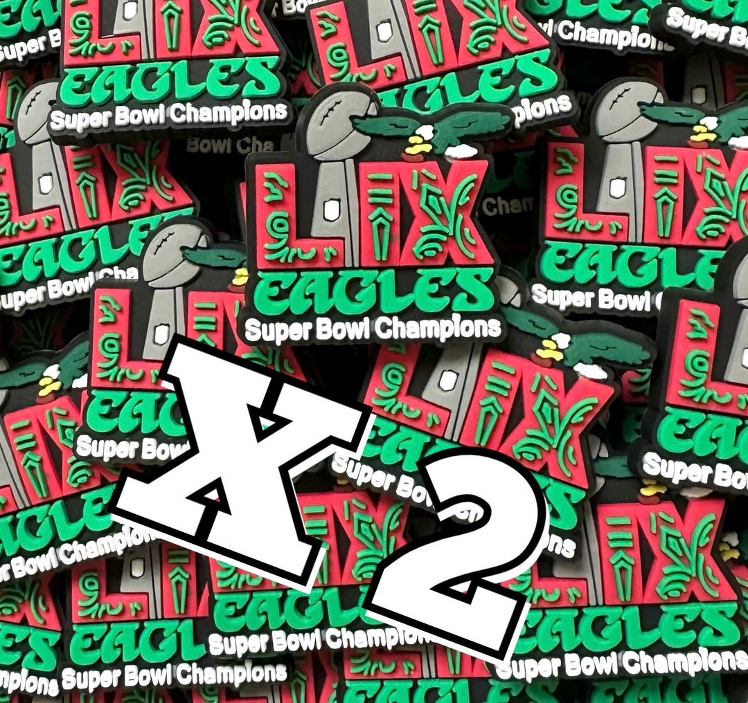 PAIR of 2 Limited Edition Philadelphia Swoop Sbowl LIX Champions Retro ...