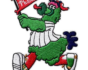 Parche bordado Philadelphia Phanatic para planchar o coser. Inspirado en los deportes de Filadelfia. Ideal para bolsos, chaquetas, camisas, suéteres, carteras, sombreros. Un regalo excepcional.