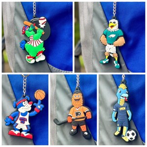 Philadelphia sports Phillies phanatic INSPIRED shoe clog charm MLB Baseball Accessory or for Bag Purse Tote Girls Teens Ladies Rare Gift Bild 12