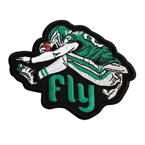 Philadelphia Birds Saquon Barkley Hurdle Fly Embroidered Iron Sew On Patch Philly Sports INSPIRED Jacket Bag Backpack Jean Sweater Hat Gift